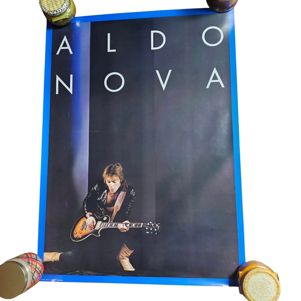 Aldo Nova Self Titled Vintage 1982 Promo Album Poster Display 24x33 CBS Rock